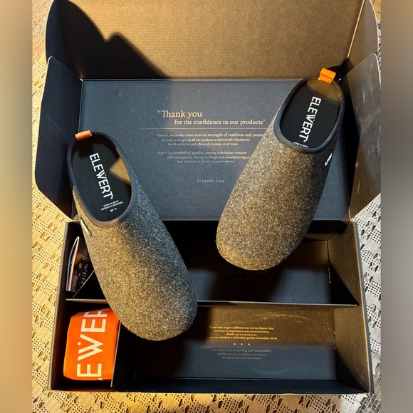 💥ELEWERT® Natural – Sheep Wool Mule Slippers💥 NWT - Picture 2 of 16